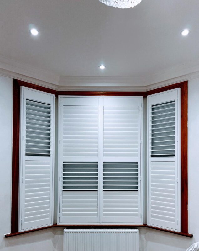 Plantation shutters installed in Ilford by LightView Shutters